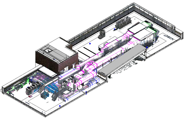 Scan to BIM - Roof Plant 3D